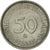 Coin, GERMANY - FEDERAL REPUBLIC, 50 Pfennig, 1974, Karlsruhe, EF(40-45)