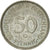 Coin, GERMANY - FEDERAL REPUBLIC, 50 Pfennig, 1972, Karlsruhe, EF(40-45)