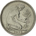 Coin, GERMANY - FEDERAL REPUBLIC, 50 Pfennig, 1975, Karlsruhe, EF(40-45)