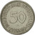 Coin, GERMANY - FEDERAL REPUBLIC, 50 Pfennig, 1970, Hambourg, EF(40-45)