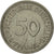 Coin, GERMANY - FEDERAL REPUBLIC, 50 Pfennig, 1966, Hambourg, EF(40-45)