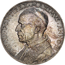 CITTÀ DEL VATICANO, Pius XII, 10 Lire, 1941, FDC, Argento, KM:29