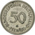 Coin, GERMANY - FEDERAL REPUBLIC, 50 Pfennig, 1989, Karlsruhe, EF(40-45)