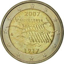 Finlande, 2 Euro, Indépendance, 2007, SUP+, Bi-Metallic, KM:139