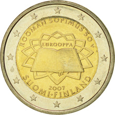 Finland, 2 Euro, Traité de Rome 50 ans, 2007, MS(60-62), Bi-Metallic, KM:138