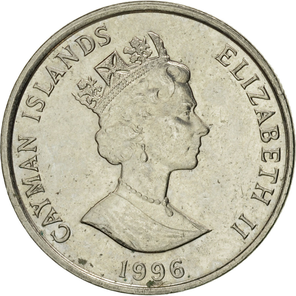 Coin, Cayman Islands, Elizabeth II, 10 Cents, 1996, British Royal Mint