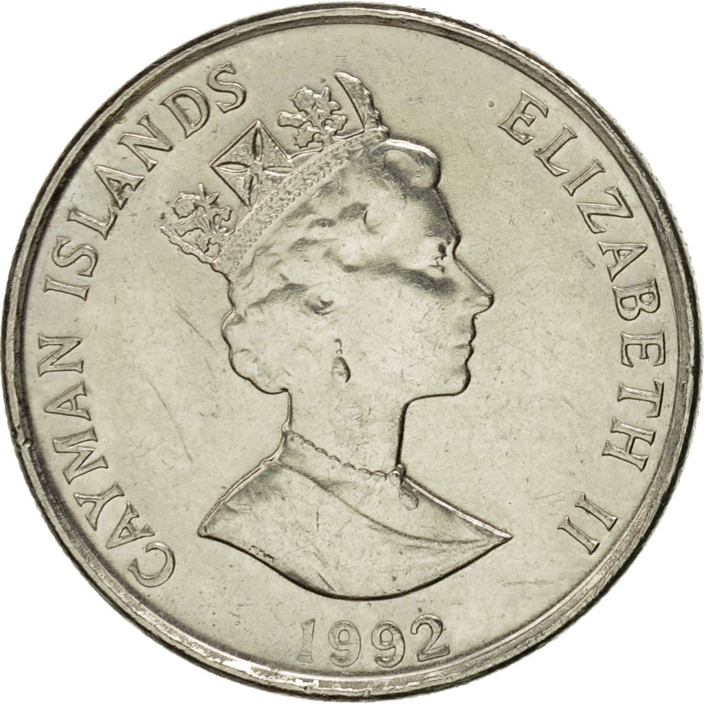 Coin, Cayman Islands, Elizabeth II, 10 Cents, 1992, British Royal Mint