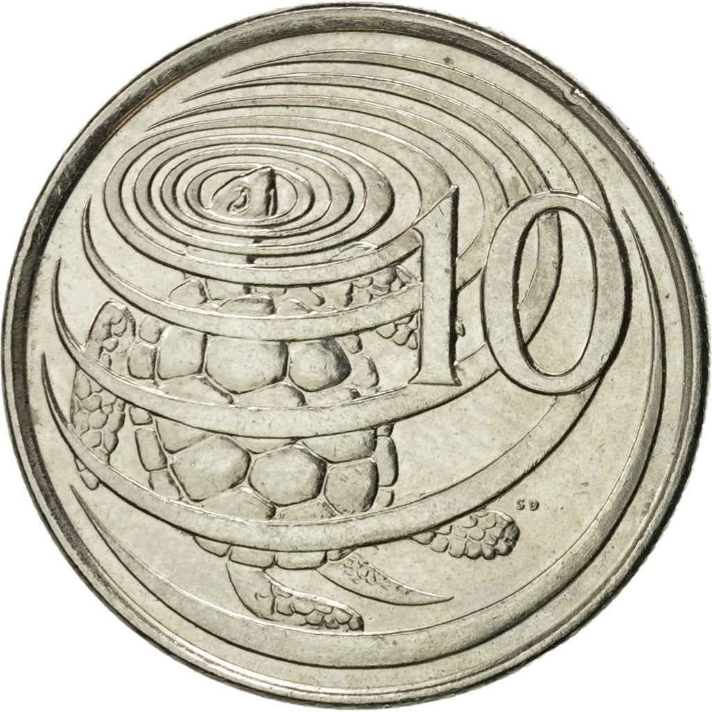Coin, Cayman Islands, Elizabeth II, 10 Cents, 1992, British Royal Mint