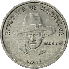 Nicaragua, 5 Centavos, 1981, AU(55-58), Aluminum, KM:49