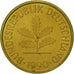 Coin, GERMANY - FEDERAL REPUBLIC, 5 Pfennig, 1990, Stuttgart, EF(40-45), Brass