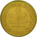 Coin, GERMANY - FEDERAL REPUBLIC, 5 Pfennig, 1990, Karlsruhe, EF(40-45), Brass