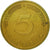 Coin, GERMANY - FEDERAL REPUBLIC, 5 Pfennig, 1990, Karlsruhe, EF(40-45), Brass