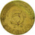 Coin, GERMANY - FEDERAL REPUBLIC, 5 Pfennig, 1966, Munich, EF(40-45), Brass Clad