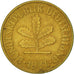 Coin, GERMANY - FEDERAL REPUBLIC, 5 Pfennig, 1981, Munich, EF(40-45), Brass Clad