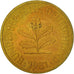 Münze, Bundesrepublik Deutschland, 5 Pfennig, 1981, Hambourg, SS, Brass Clad