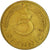 Coin, GERMANY - FEDERAL REPUBLIC, 5 Pfennig, 1984, Stuttgart, EF(40-45), Brass