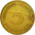 Coin, GERMANY - FEDERAL REPUBLIC, 5 Pfennig, 1987, Stuttgart, EF(40-45), Brass