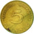 Moneta, Niemcy - RFN, 5 Pfennig, 1966, Karlsruhe, EF(40-45), Mosiądz powlekany