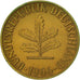 Coin, GERMANY - FEDERAL REPUBLIC, 5 Pfennig, 1966, Hambourg, EF(40-45), Brass