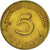 Moneta, Niemcy - RFN, 5 Pfennig, 1971, Hambourg, EF(40-45), Mosiądz powlekany