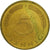 Coin, GERMANY - FEDERAL REPUBLIC, 5 Pfennig, 1987, Hambourg, EF(40-45), Brass