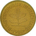 Coin, GERMANY - FEDERAL REPUBLIC, 5 Pfennig, 1980, Karlsruhe, EF(40-45), Brass