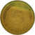 Coin, GERMANY - FEDERAL REPUBLIC, 5 Pfennig, 1980, Karlsruhe, EF(40-45), Brass