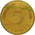 Moneda, ALEMANIA - REPÚBLICA FEDERAL, 5 Pfennig, 1989, Karlsruhe, MBC, Latón