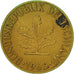 Coin, GERMANY - FEDERAL REPUBLIC, 5 Pfennig, 1968, Munich, EF(40-45), Brass Clad
