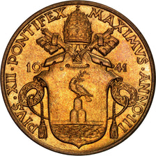 VATICAN CITY, 10 Centesimi, 1941, KM #23, MS(63), Aluminum-Bronze, 4.84