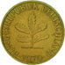 Monnaie, République fédérale allemande, 5 Pfennig, 1970, Hambourg, TTB, Brass