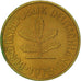 Coin, GERMANY - FEDERAL REPUBLIC, 5 Pfennig, 1976, Hambourg, EF(40-45), Brass