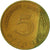 Monnaie, République fédérale allemande, 5 Pfennig, 1976, Hambourg, TTB, Brass