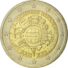Alemania, 2 Euro, 10 ans de l'Euro, 2012, EBC+, Bimetálico