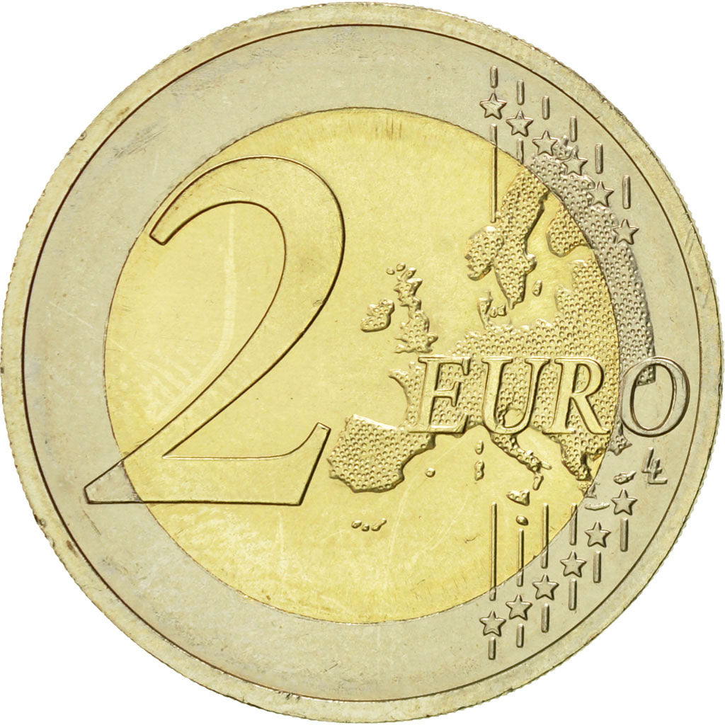 Alemania, 2 Euro, 10 ans de l'Euro, 2012, EBC+, Bimetálico