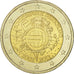 Alemania, 2 Euro, 10 ans de l'Euro, 2012, EBC+, Bimetálico