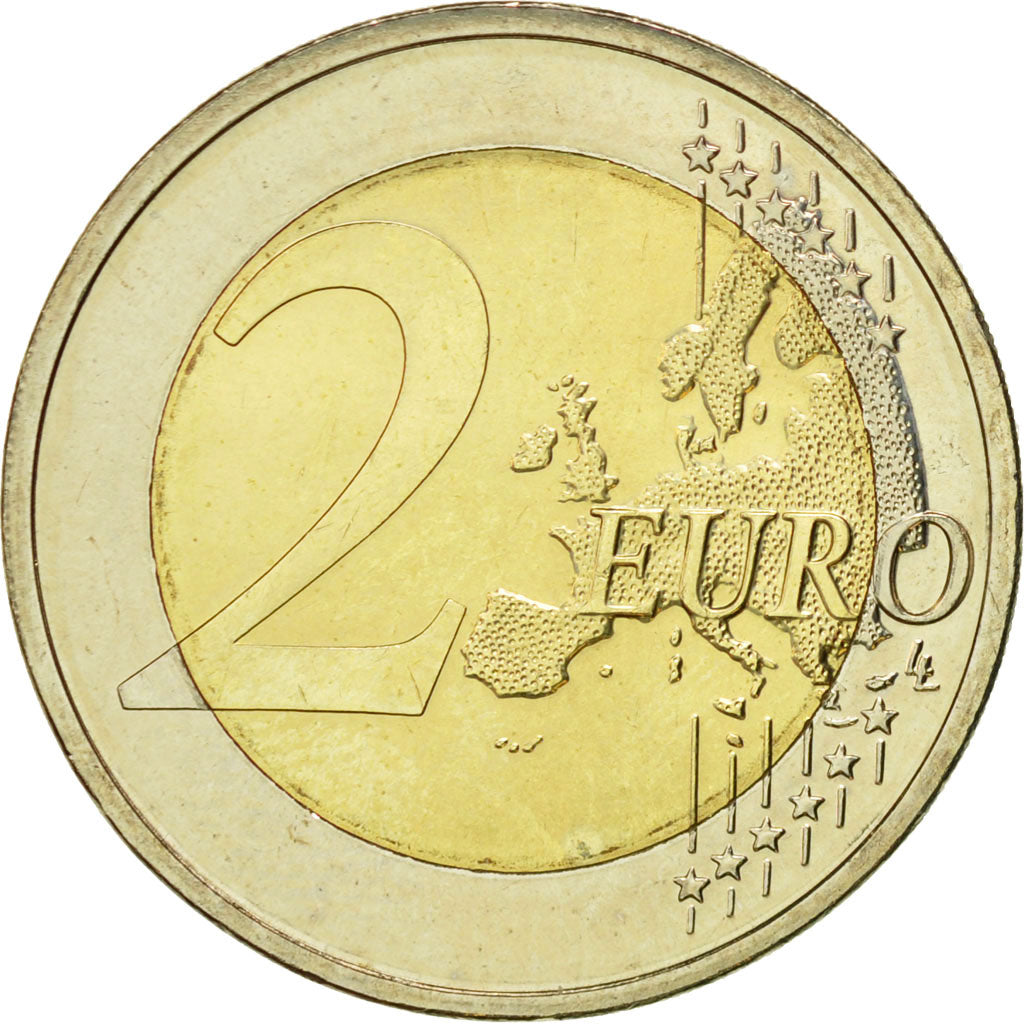 Alemania, 2 Euro, 10 ans de l'Euro, 2012, EBC+, Bimetálico