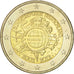 Germany, 2 Euro, 10 ans de l'Euro, 2012, MS(60-62), Bi-Metallic
