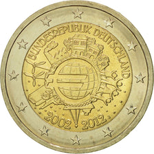 Germany, 2 Euro, 10 ans de l'Euro, 2012, MS(60-62), Bi-Metallic