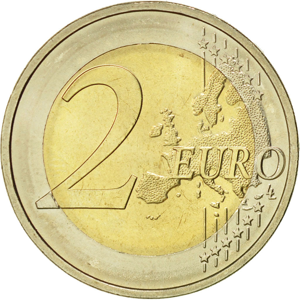 Germany, 2 Euro, 10 ans de l'Euro, 2012, MS(60-62), Bi-Metallic