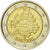 Belgia, 2 Euro, 10 ans de l'Euro, 2012, Brussels, MS(60-62), Bimetaliczny