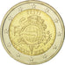Estonia, 2 Euro, 10 ans de l'Euro, 2012, MS(60-62), Bi-Metallic