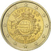 Slovakia, 2 Euro, 10 ans de l'Euro, 2012, MS(60-62), Bi-Metallic
