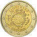 Słowacja, 2 Euro, 10 ans de l'Euro, 2012, MS(60-62), Bimetaliczny