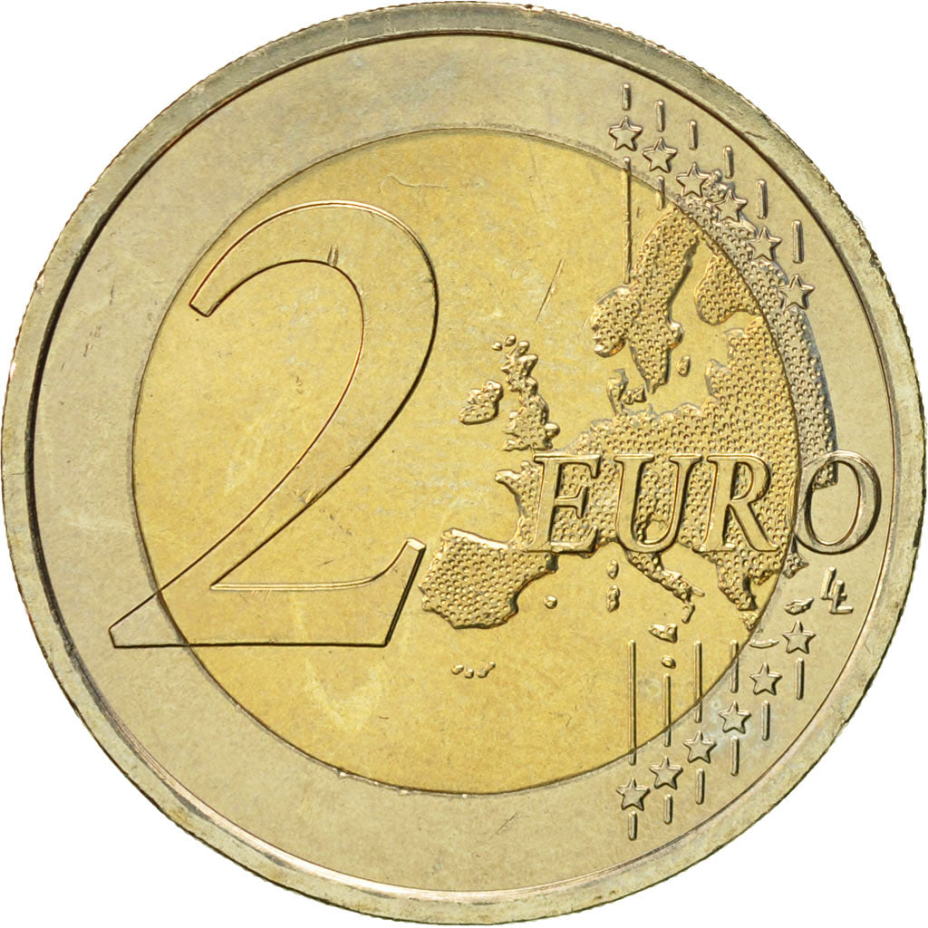 Slovakia, 2 Euro, 10 ans de l'Euro, 2012, MS(60-62), Bi-Metallic