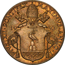 CITTÀ DEL VATICANO, Pius XII, 5 Centesimi, 1939, SPL, Alluminio-bronzo, KM:22
