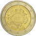 Greece, 2 Euro, 10 ans de l'Euro, 2012, MS(60-62), Bi-Metallic