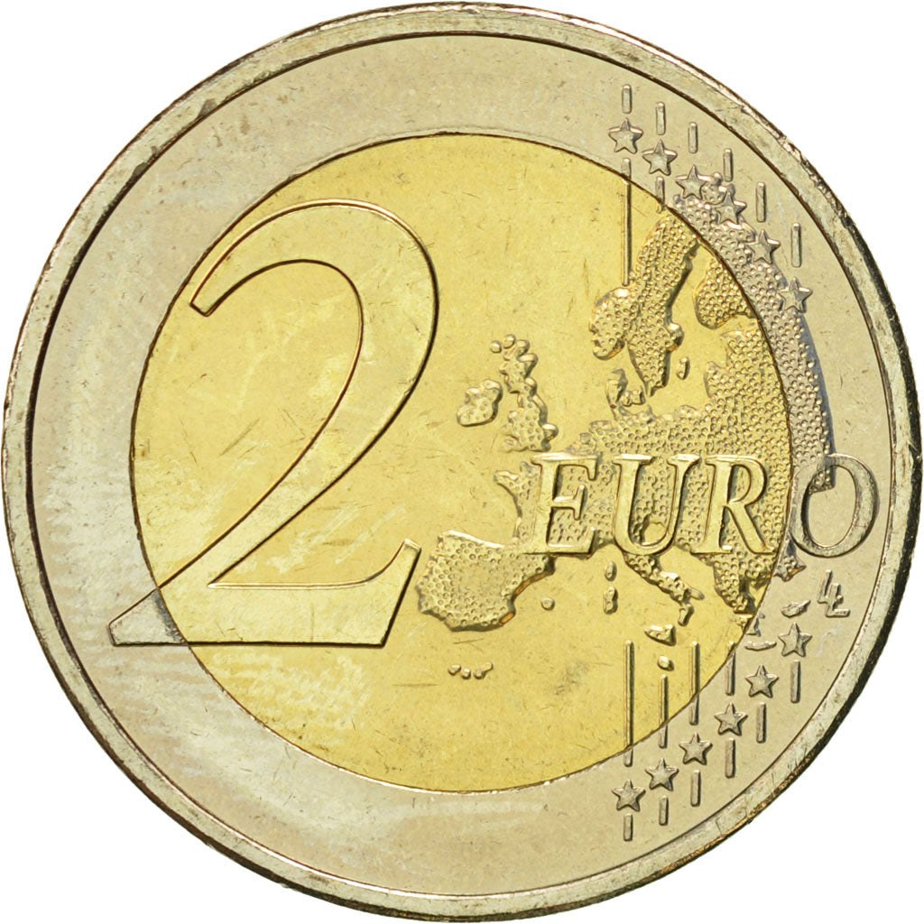 Greece, 2 Euro, 10 ans de l'Euro, 2012, MS(60-62), Bi-Metallic