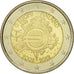 Finland, 2 Euro, 10 ans de l'Euro, 2012, MS(60-62), Bi-Metallic