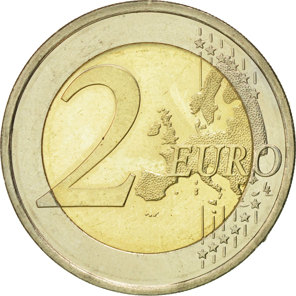Finland, 2 Euro, 10 ans de l'Euro, 2012, MS(60-62), Bi-Metallic
